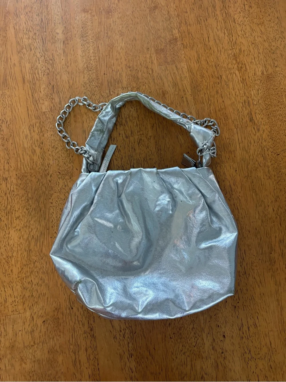 Free People metallic silver